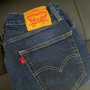 505 Rinsed Color Levi Jeans